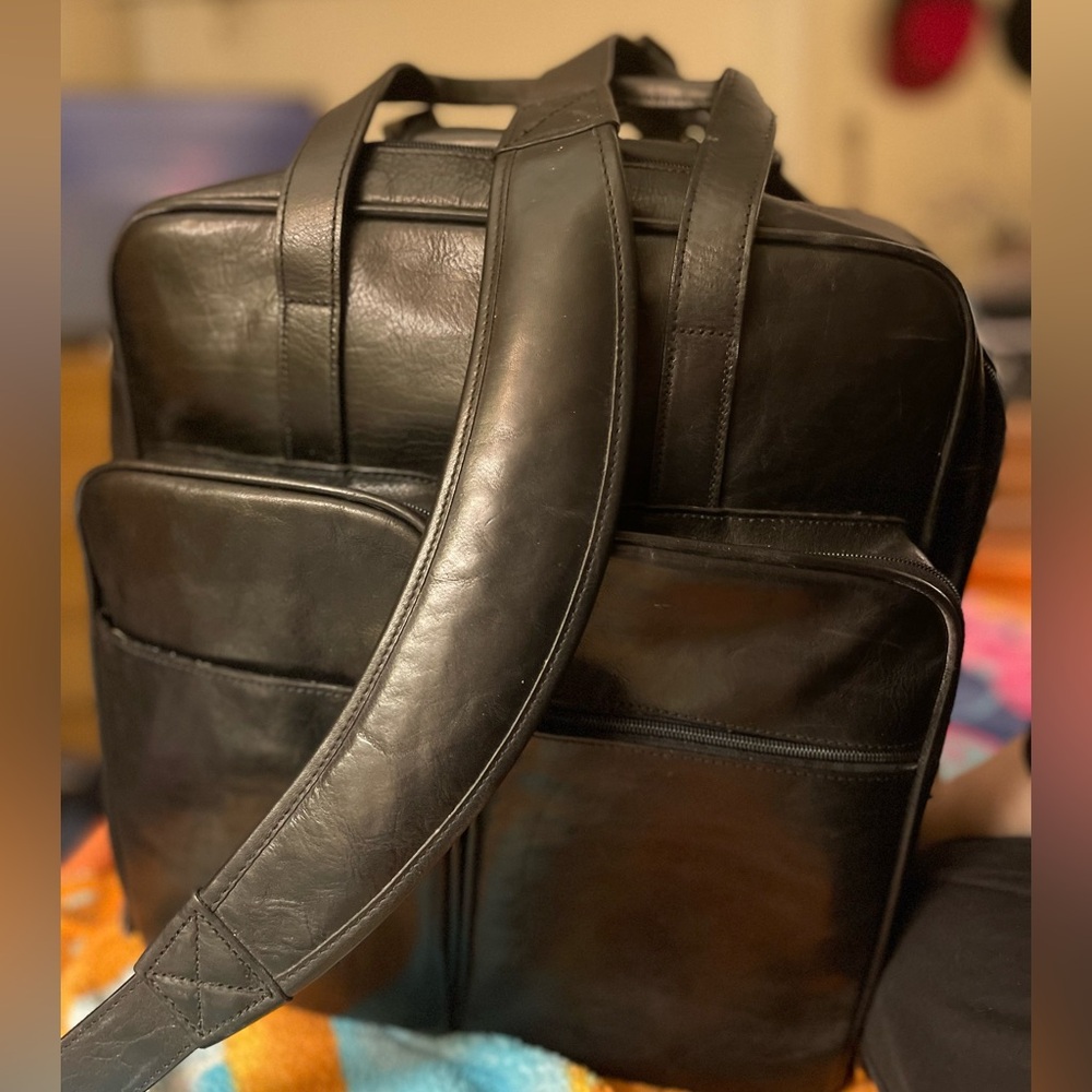 Lg Leather Valise Laptop Briefcase 1995 Pelle Studio Wilsons The Leather Experts